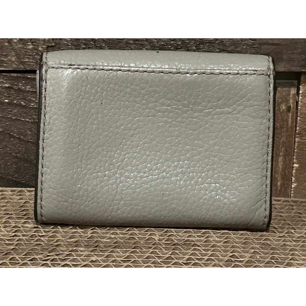 Michael Kors Gray Carryall Leather Small Foldover‎ Wallet